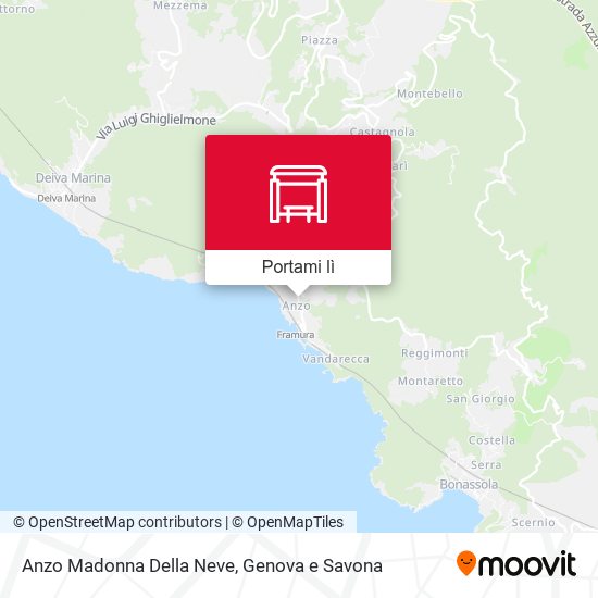 Mappa Anzo Madonna Della Neve