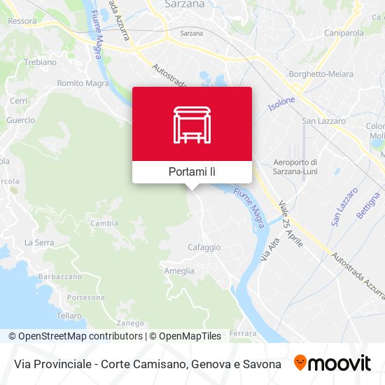 Mappa Via Provinciale - Corte Camisano
