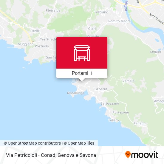 Mappa Via Petriccioli - Conad