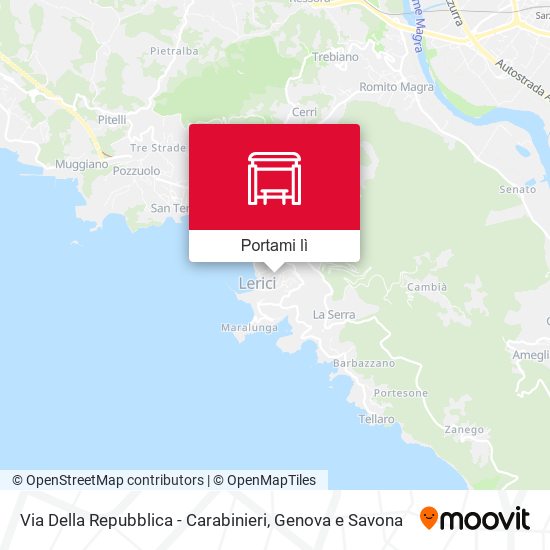 Mappa Via Della Repubblica - Carabinieri