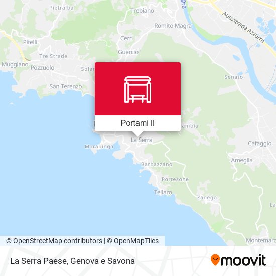 Mappa La Serra Paese