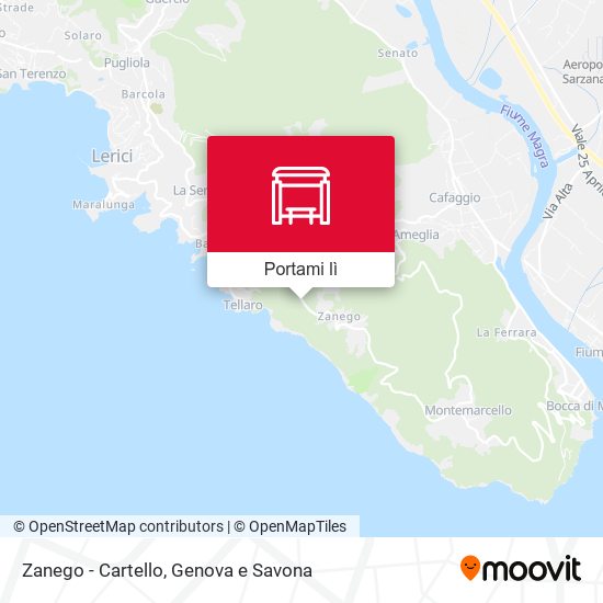 Mappa Zanego - Cartello