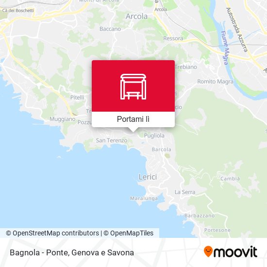 Mappa Bagnola - Ponte