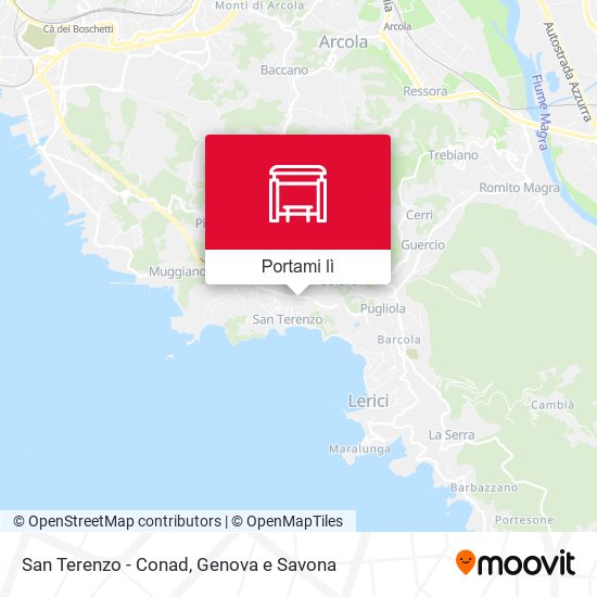 Mappa San Terenzo - Conad