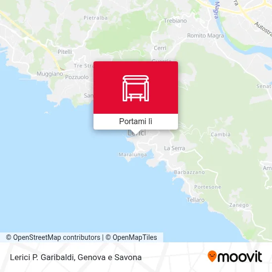 Mappa Lerici P. Garibaldi