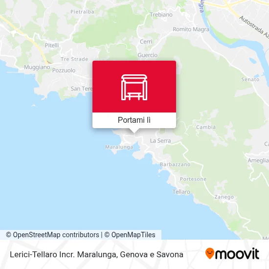 Mappa Lerici-Tellaro Incr. Maralunga