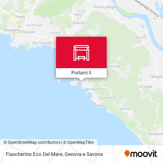 Mappa Fiascherino Eco Del Mare