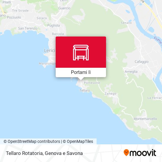 Mappa Tellaro Rotatoria