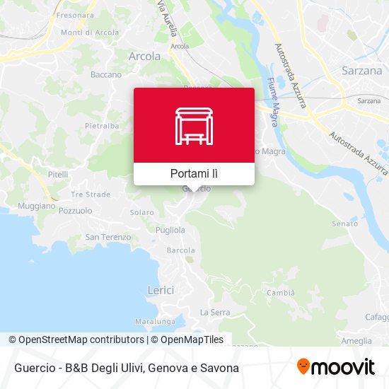 Mappa Guercio - B&B Degli Ulivi