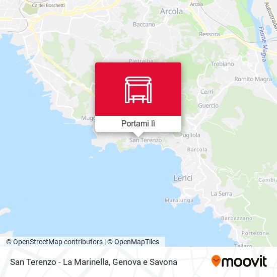 Mappa San Terenzo - La Marinella