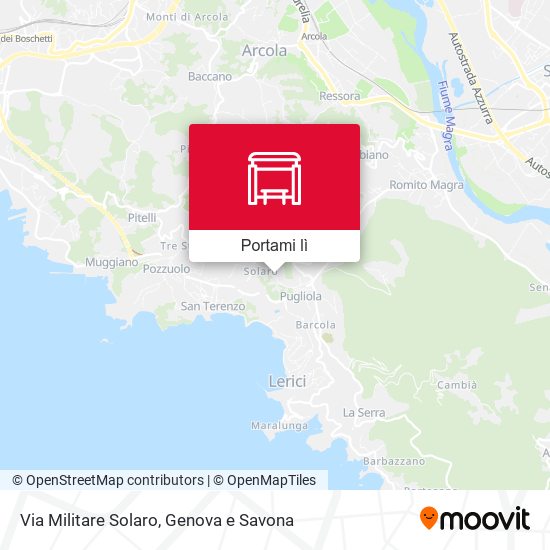 Mappa Via Militare Solaro