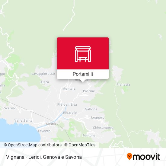 Mappa Vignana - Lerici