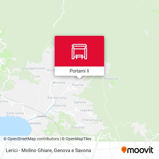 Mappa Lerici - Molino Ghiare