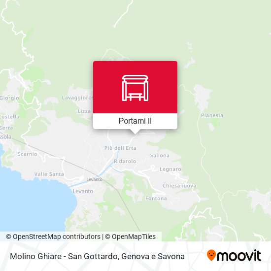 Mappa Molino Ghiare - San Gottardo