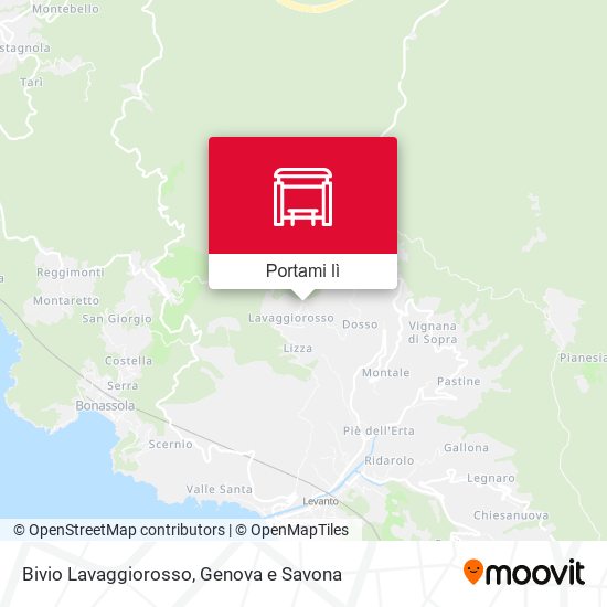 Mappa Bivio Lavaggiorosso