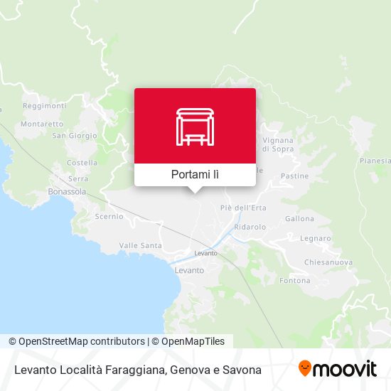 Mappa Levanto Località Faraggiana