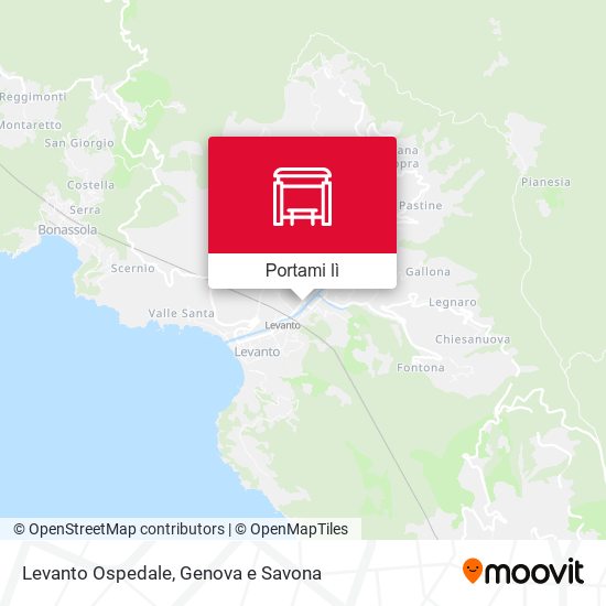 Mappa Levanto Ospedale