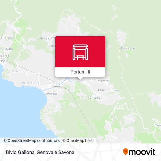 Mappa Bivio Gallona