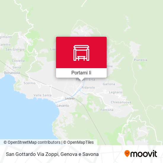 Mappa San Gottardo Via Zoppi