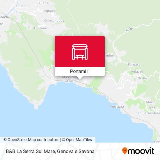Mappa B&B La Serra Sul Mare