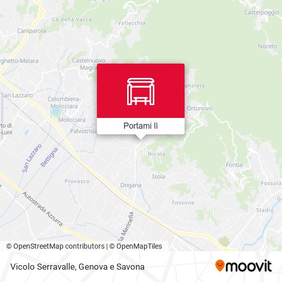 Mappa Vicolo Serravalle