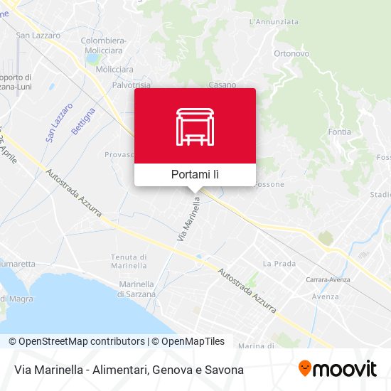 Mappa Via Marinella - Alimentari