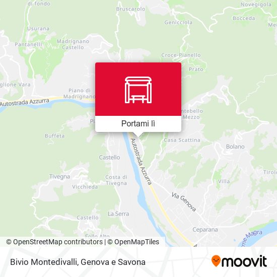 Mappa Bivio Montedivalli