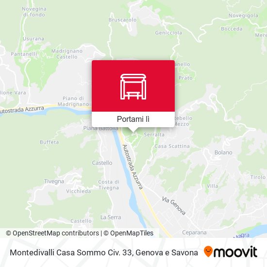 Mappa Montedivalli Casa Sommo Civ. 33