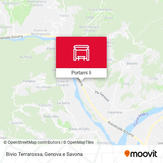Mappa Bivio Terrarossa