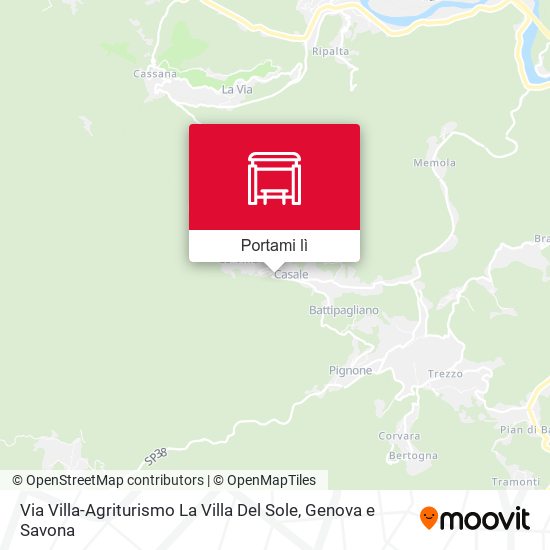 Mappa Via Villa-Agriturismo La Villa Del Sole