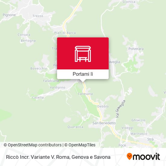 Mappa Riccò Incr. Variante V. Roma