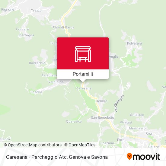 Mappa Caresana - Parcheggio Atc