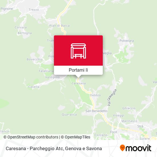Mappa Caresana - Parcheggio Atc