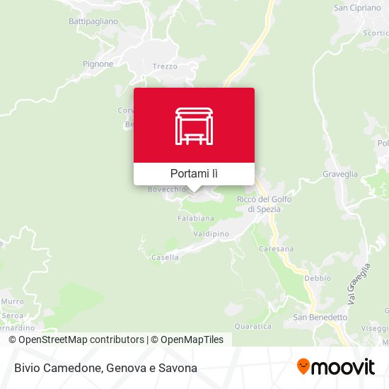 Mappa Bivio Camedone