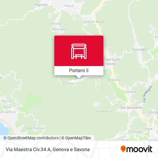Mappa Via Maestra Civ.34 A