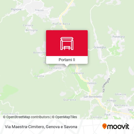 Mappa Via Maestra-Cimitero
