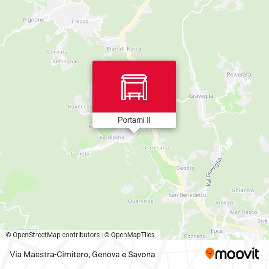 Mappa Via Maestra-Cimitero