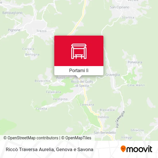 Mappa Riccò Traversa Aurelia