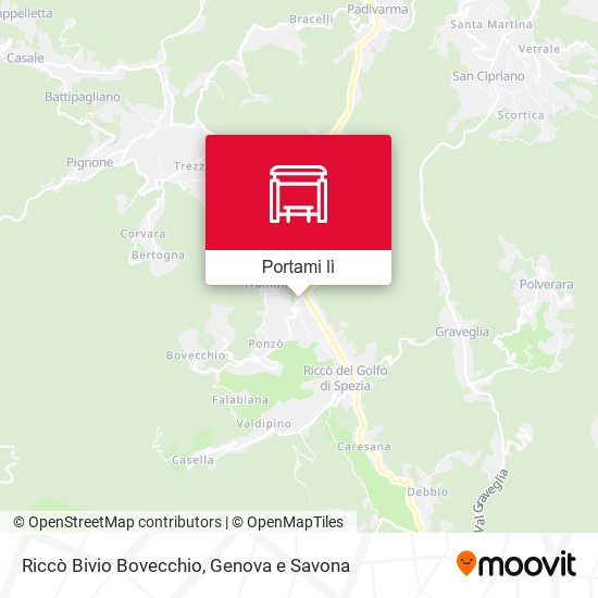 Mappa Riccò Bivio Bovecchio