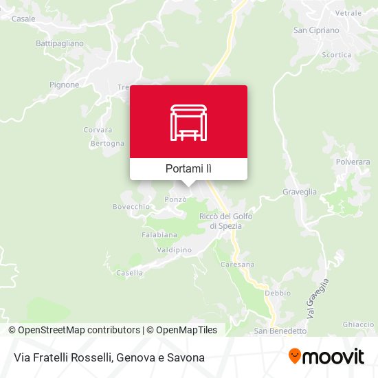 Mappa Via Fratelli Rosselli