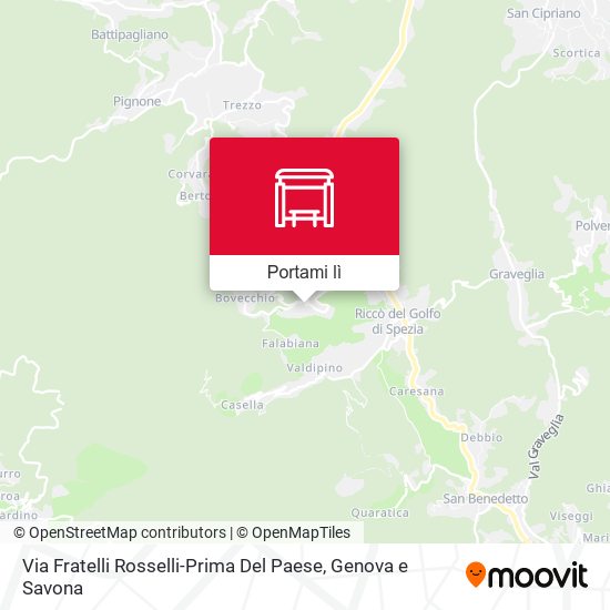 Mappa Via Fratelli Rosselli-Prima Del Paese