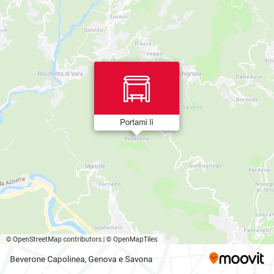 Mappa Beverone Capolinea