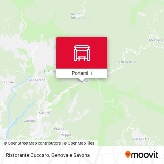 Mappa Ristorante Cuccaro