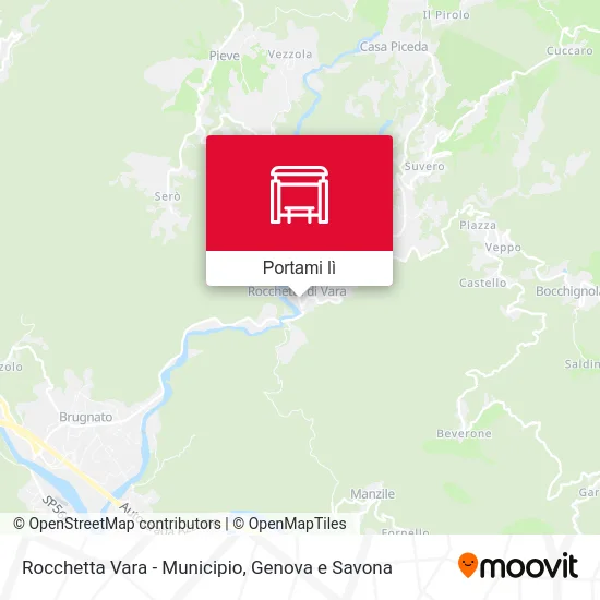 Mappa Rocchetta Vara - Municipio