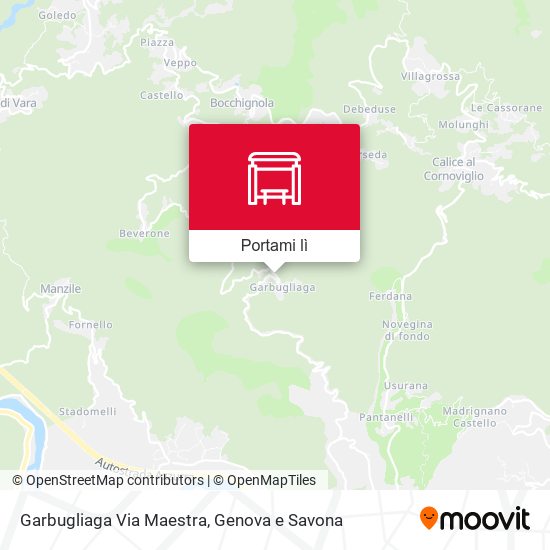 Mappa Garbugliaga Via Maestra