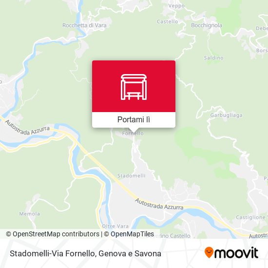 Mappa Stadomelli-Via Fornello