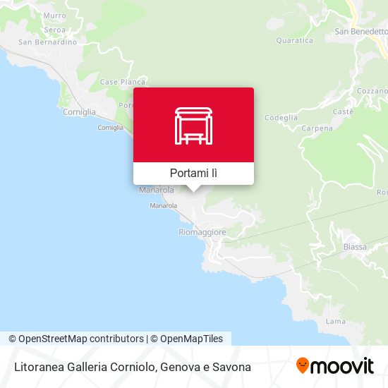 Mappa Litoranea Galleria Corniolo
