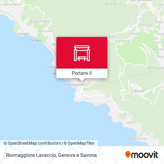 Mappa Riomaggiore Lavaccio