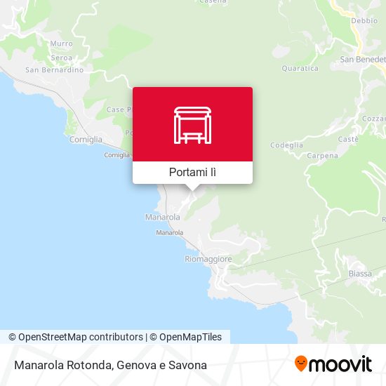 Mappa Manarola Rotonda