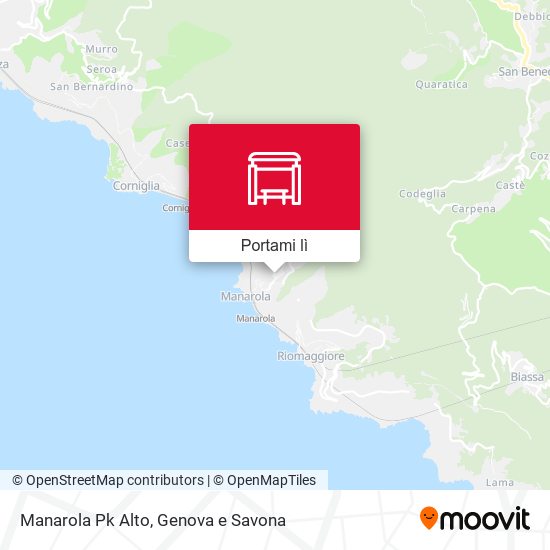 Mappa Manarola Pk Alto